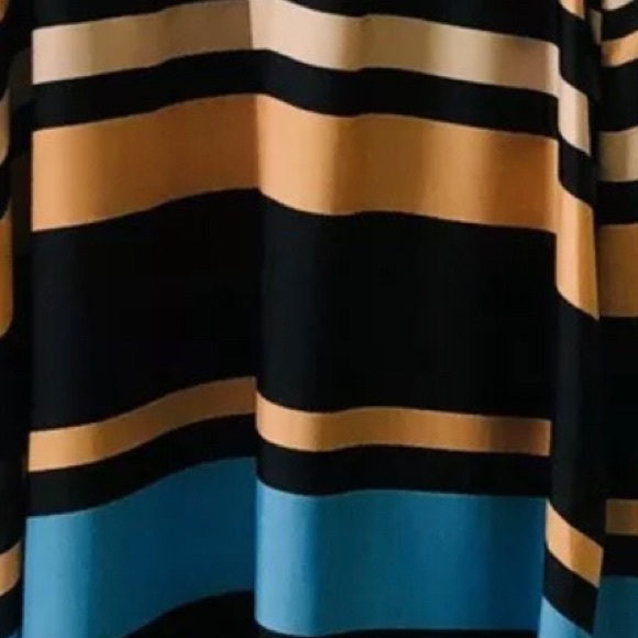 Like Mynded Dress size M Colourful Summer Mesh Maxi Boho Asymmetric Hem striped - Picture 12 of 13